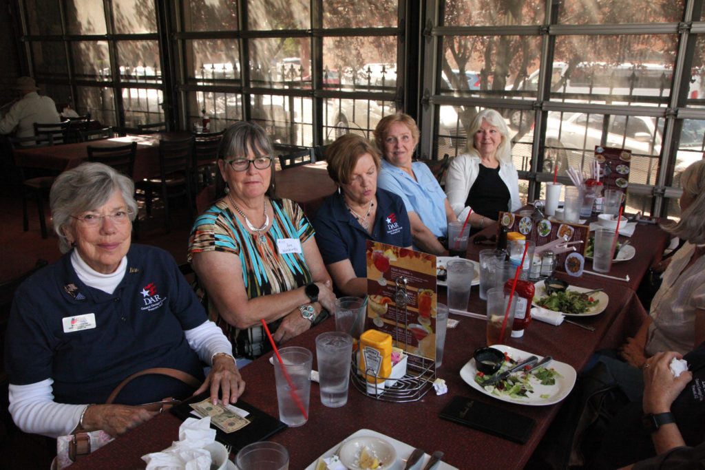 This is a photo of chapter member enjoying lunch together after a chapter meeting.
